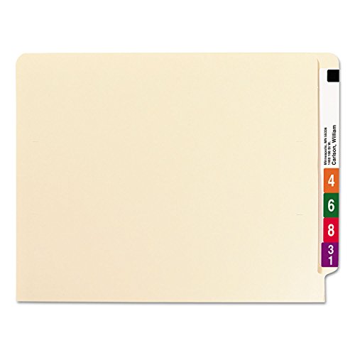 Smead - B Style Fastener File Folders, Straight Tab, Letter, Manila, 50/Box 34160 (DMi BX