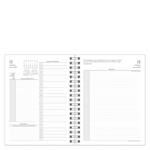 FranklinCovey - Compass Two Page Per Day Wire-Bound Planner (Monarch, Jan 2027 - Dec 2027)