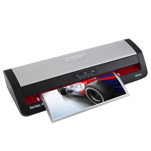 GBC Laminator Machine, 13" Wide Format 4-Roller Professional Pouch Laminator with Auto Reverse Anti-Jam (480HS)