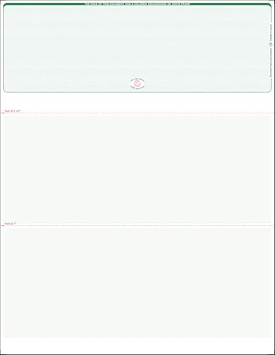 3000 Green-Linen Laser Check Stock, (Top Position) Blank Laser Checks, Top Laser Check, Bank Checks, Business Checks, or Personal Checks