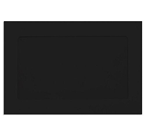 LUXPaper 6 x 9 Full Face Window Envelopes | Midnight Black | 80lb. Text | 250 Qty