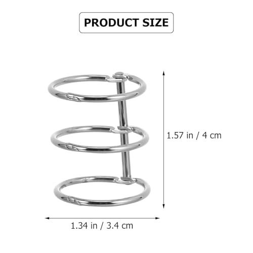 Binder Rings 50pcs Nickel 30mm Metal Binder Rings Loose Leaf Snap Ring for Document Organization Crafts Binding Supplies for Report Covers