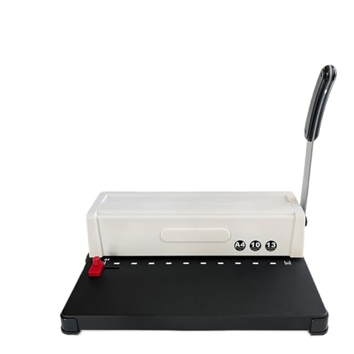 SIMPLEusQ Binding Machine,Book Binding Machine,Binding Machine Punching 12 Sheets Easy to Punch 10 Hole Square Size Holes Fit Letter Size A4 A3 Book Binder