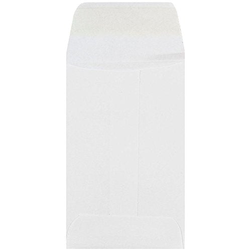 JAM PAPER #1 Coin Business Envelopes - 2 1/4 x 3 1/2 - White - Bulk 250/Box