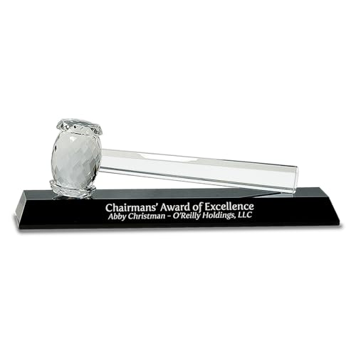 Crystal Gavel with Free Engraving (Customize Now!)