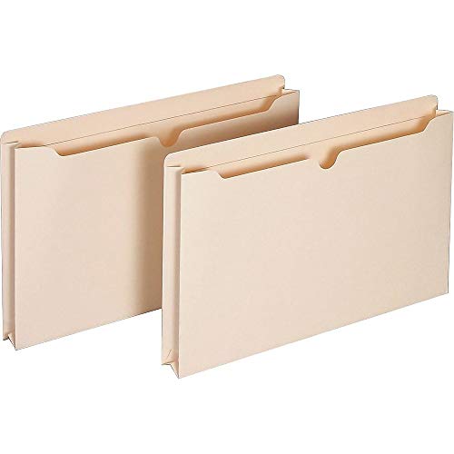 Staples Manila File Jackets, Reinforced Tab, Legal, 2 In Exp, 50/Bx