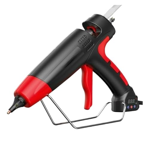 Hot Glue Gun 800W Professional Hot Melt Glue Gun Digital Adjustable Temperature Copper Nozzle For 11 Mm Glue Sticks Industrial Tools Silicone Gun for DIY Arts, Crafts and Quick Repairs(800W-Digital-Re