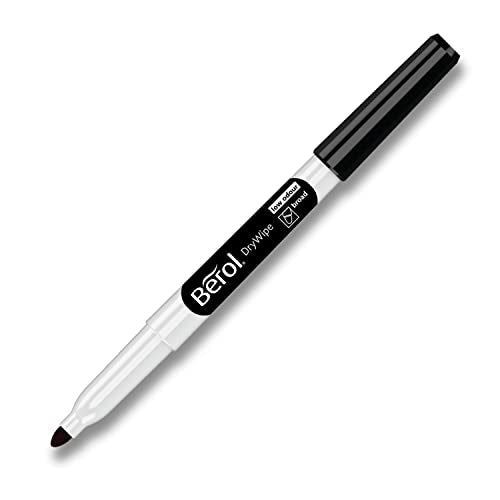 Berol Dry Wipe Broad Tip Whiteboard Pen - Black (Pack of 192)