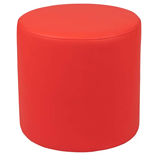 Classroom Essentials Soft Seating Flexible Circle for Classrooms and Common Spaces - 18" Seat Height (Red)