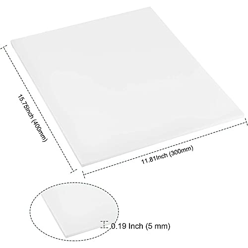 30 Pack White Foam Boards 300x400x5mm Polystyrene Sheets for Crafts, DIY Modeling & Display