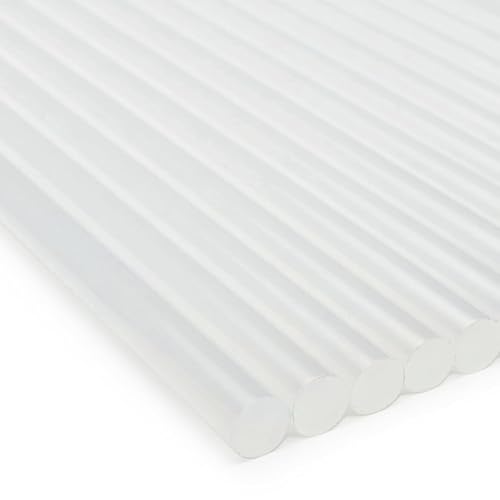 2026 New ASA Clear Hot Glue Sticks 7/16 x 10 Inch Full Size Industrial Strength Adhesive Low Stringing High Temp Refills for Wood Fabric Foam Packaging 10 lb Box