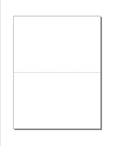 Laser Print-Ready Postcard Sheets, White 80lb Gloss, 8-1/2" x 11" Microperfed for 2-Up (5-1/2" x 8-1/2") Cards - 250 Sheets (500 Cards)