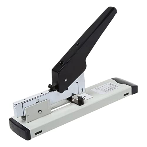 QERTYHJK Heavy Duty Metal Adjustable Stapler Paper Bookbinding 100 Sheet Capacity School Office Supplies