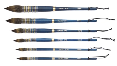Isabey Isacolor Synthetic Brush - Quill Mop, Short Handle, Size 2
