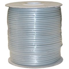 QualConnect Bulk Phone Cord, Silver Satin, 28/4 (28 AWG 4 Conductor), Spool, 1000 ft