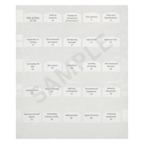 Pre-Printed Tabs - Florida Contractors Manual 2025