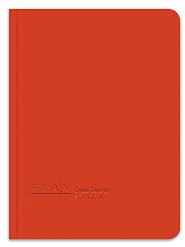 Elan Publishing Company E10x10K King Size Cross Section Book 6 ½ x 8 ½, Bright Orange Cover (Pack of 6) (E10x10K Org-6)