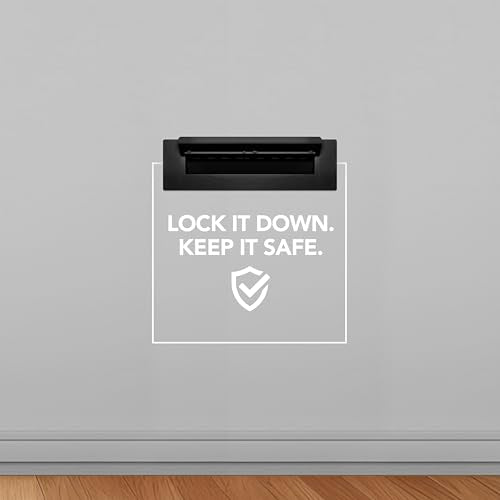 Durabox Through-The-Wall Drop Box Deposit Safe 17 x 13 x 7 - Heavy Duty Steel Mailbox with Lock for Receiving Mail, Checks, Letters, Cash and More for Home, Office and Commercial Use (D700) (Black)