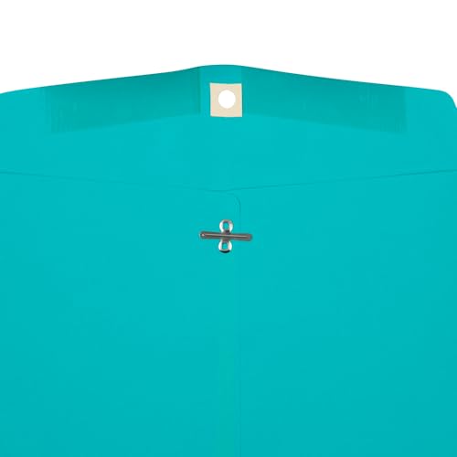 JAM PAPER 10 x 13 Open End Catalog Colored Envelopes with Clasp Closure - Sea Blue Recycled - Bulk 500/Box