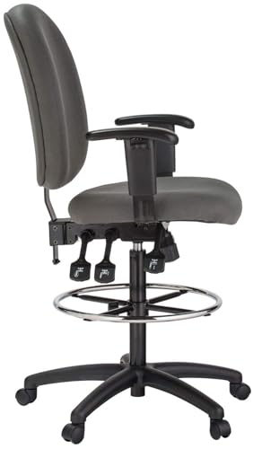 Harwick Extra Tall Ergonomic Drafting Chair, Gray Fabric