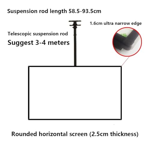 DFEDHF Slim Snap Frame LED Light Box Illuminated Poster Display Backlit Menu Board for Restaurant Cafe Shops Wall Mounted Billboard Sleek Modern Design, Vertical-60 * 80cm