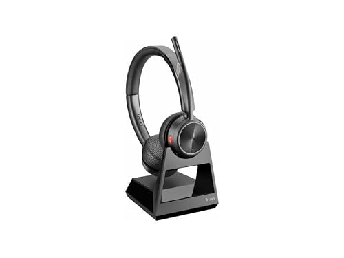 HP Poly Savi 7220 Office DECT 1920-1930 MHz Headset TAA - Stereo - Wireless - DECT - 393.7 ft - Over-the-Head - Binaural - Ear-Cup - Noise Cancelling MicrophoneTAA Compliant
