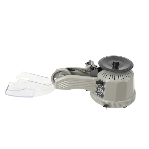 Automatic Tape Dispenser, Tape Cutter Machine with 11-58mm Cutting Length, Electric Tape Dispenser for Office School Packaging Shipping Tape (Grey，110V)