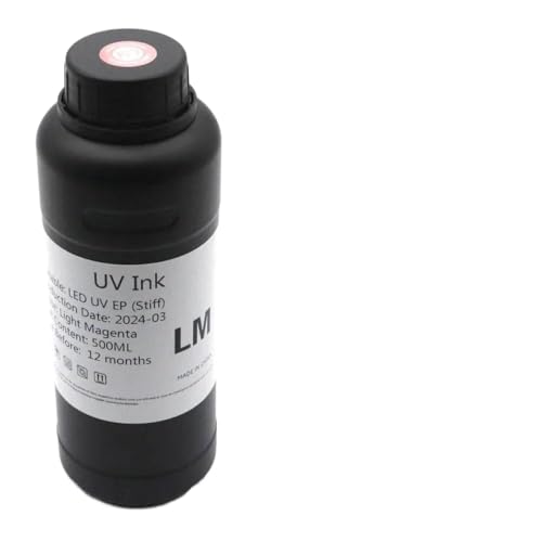 500ml LED Ink Compatible with TX800 XP600 L800 L1800 L805 DX5 DX7 DX10 DX4 DX6 Printhead for Modified Printers Like 1390 R1800 R1900(500ML Hard LM)