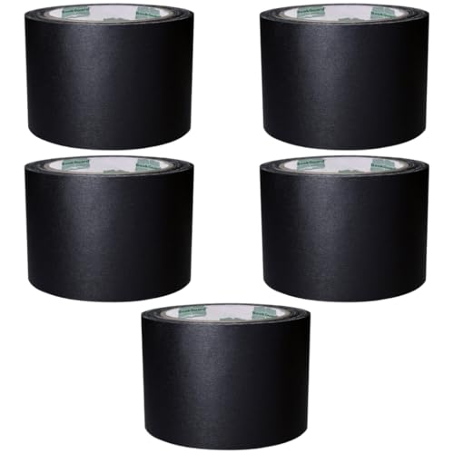 BookGuard 3 Inch Black Book Repair Cloth Tape 15 Yard, Case of 5