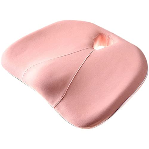 XARONF Seat Cushion, Office Chair Cushions Butt Pillow for Long Sitting, Memory Foam Chair Pad for Back, Coccyx, Tailbone Pain Relief, Pink (Color : Pink)