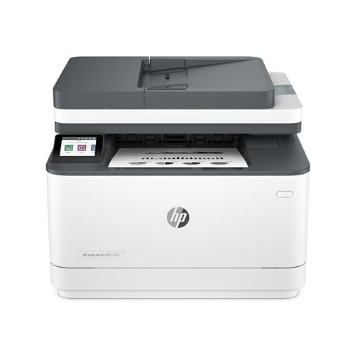 HP LaserJet Pro MFP 3105sdw Wireless Printer, Print, scan, Copy, Fast speeds, Easy Setup, Mobile Printing, Advanced Security, Best-for-Office, AI-Capable (3G646A)