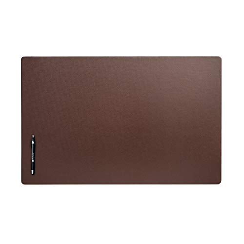 Dacasso Classic Leatherette Mat Desk pad, 30 x 19, Chocolate Brown (P3434)
