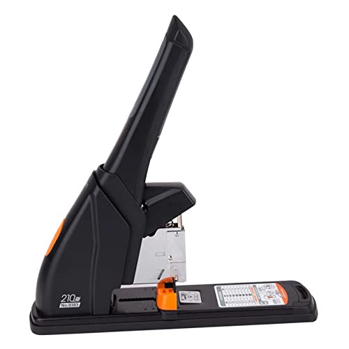 VGVGV Manual Effortless Stapler Big Size Thick 210 Sheets Binding Finance Office Stationery Heavy Duty Stapling Machine Large Stapler 0383 for Professionals and DIY Enthusiasts