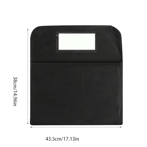 APGLSXY 24Pieces Oversized Chair Back Hanging Organizers Black Polyester Fabric Storage Pouches for Desk Accessories School Supplies Mount Not Tools Hanging Chair Organizers