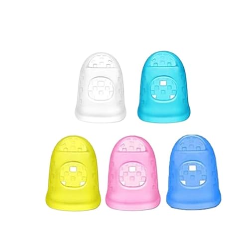 20 Pcs Protective Silicone Finger Thimbles for Sewing & Quilting