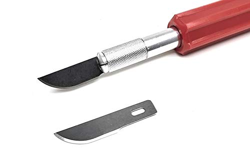 Excel Blades #22 100-Pack Curved Blades, Fits Xacto Knife, Carbon Steel