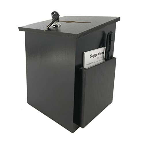 ZEELYDE Donation/Charity/Suggestion Box,Charity Donation Suggestion Suggestion Box Church Supplies Wooden Dedication Vote Hanging Wall with Lock Box Donation Box Dedication Prayer Box