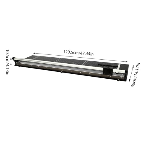 JDINAAS 36 Inch Manual Rotary Paper Cutter, Rolling Cutter Precision Rotary Paper Trimmer Cutting Thickness 0.04 Inch for Photo Paper and Office Paper 47.44 x 14.17 x 4.13 Inch
