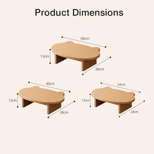 Foot Rest for Under Desk At Work,Ergonomic Footrest for Office,Solid Wood Frame 150kg Load Capacity,to Improve Posture(Color-2,50x30x13cm)