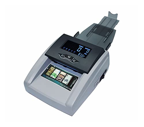 Money Counter Machine Money Detector Use UV/MG Automatic Check for The Euro/GBP/CHF/Ruble/RMB,can Add Multi-Currencies Detector Works with Multiple Currencies (Color : Black) (Rub)