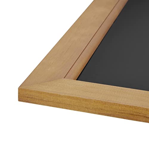 Olympia Wall Mounted Melamine Chalkboard with Pine Frame, 600x800mm