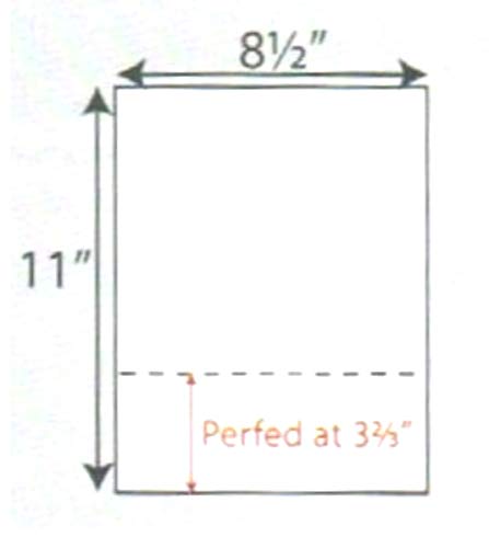 Federal Security Mandated 5-Feature Laser-Print Business Forms w Bottom Hrz Perforation, Off-White 8.5" x 11" 24-lb Paper (SGP-24-R) - Case of 2500 Sheets