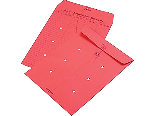Quality Park 63574 Standard Inter-Department Envelope, 10-Inch x13-Inch, 100/BX, Red