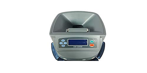 INTBUYING Coin Counter Machine Automatic Dollar Money Currency Sorter Portable 110V