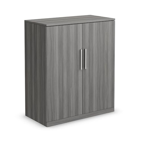 NBF Storage Cabinet Organizer with Adjustable Shelving for Storage, Walnut