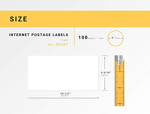 HouseLabels Compatible with Dymo 30387 Labels, 2-5/16" x 10-1/2"