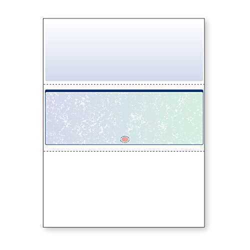 DocuGard Blue/Green Premier Prismatic Middle High Security Check Paper - QuickBooks & Laser/Inkjet Printer Compatible - 13 Security Features - 500 Blank Business Checks (04535)