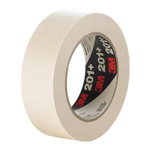 3M Masking Tape, 48 mm W x 55 m L, 4.4 mil Thick, Tan, Rubber Adhesive, 24 PK 201+ - 1 Each