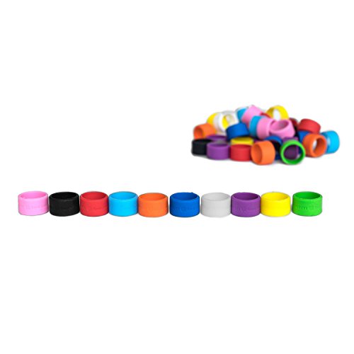 GRIFITI Band Joes 1.25 Inch 50 Pack Assorted Colorful Rubberbands Posters, Magic, Ring, Pen, Art, Cooking, Cord Wraps, Longer Lasting Strong Silicone Rubber Elastic Bands Mini Small Siliconebands