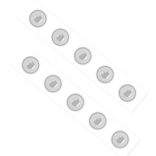 100 PCS Round NFC Tags Stickers - NTAG213 Chip, Blank, Adhesive Labels, RFID Tags, Rewritable, 137 Bytes Memory, Compatible with All NFC-Enabled Smartphones and Devices